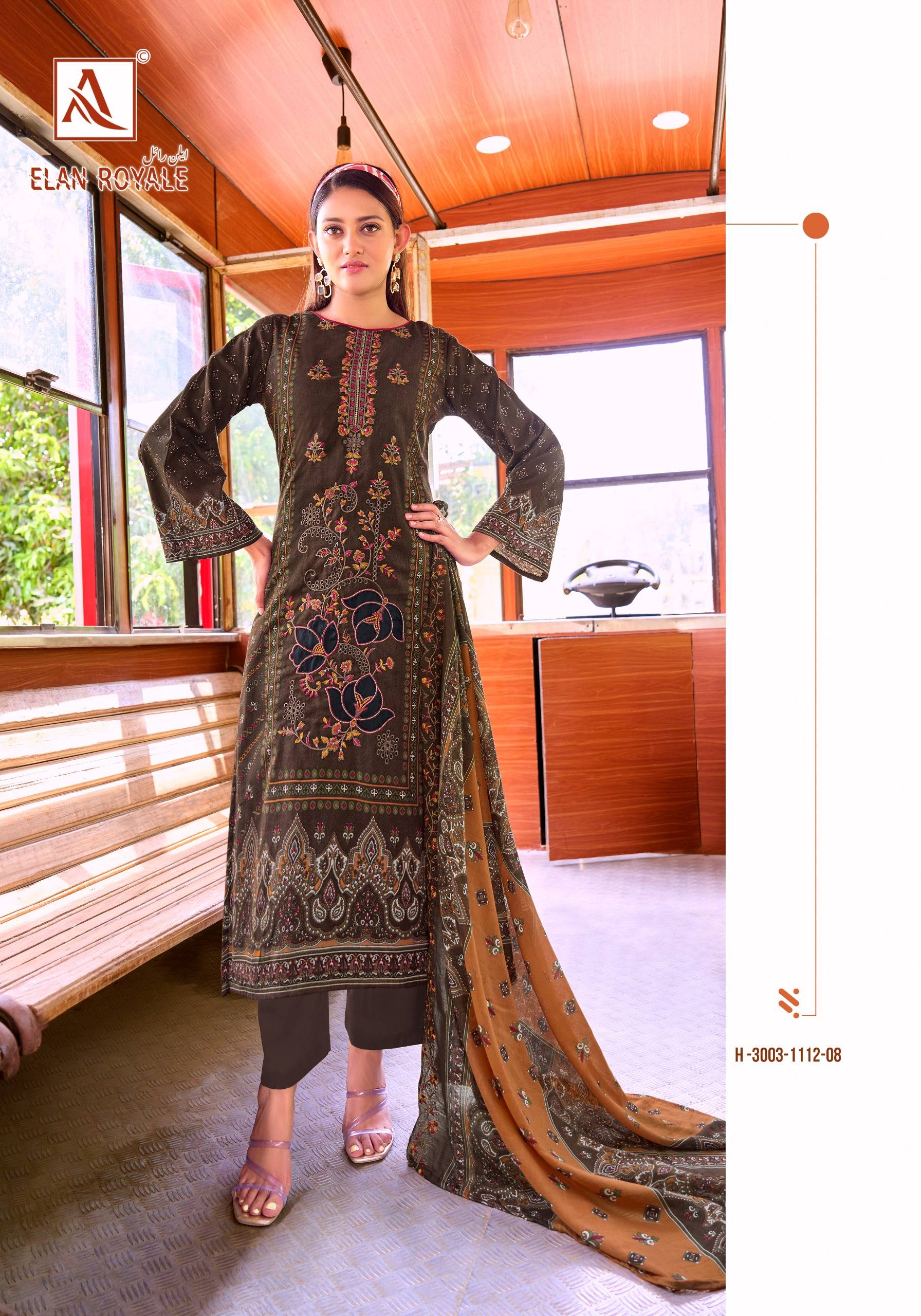 ELAN ROYALE By Alok Suit 01 To 08 Series Beautiful Festive Suits Stylish Fancy Colorful Casual Wear & Ethnic Wear Pure Cambric Cotton Print Dresses At Wholesale Price